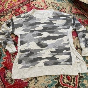 Aerie Camo Slit tunic sweatshirt